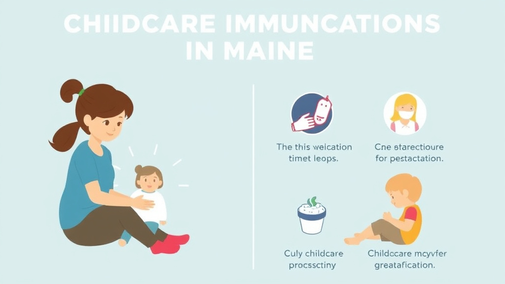 Practical checklist visual for childcare Immunization Requirements in Maine