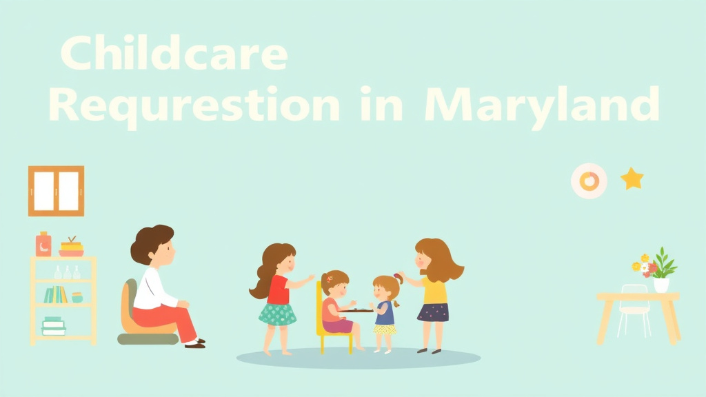 Visual overview of childcare Immunization Requirements in Maryland with key concepts highlighted