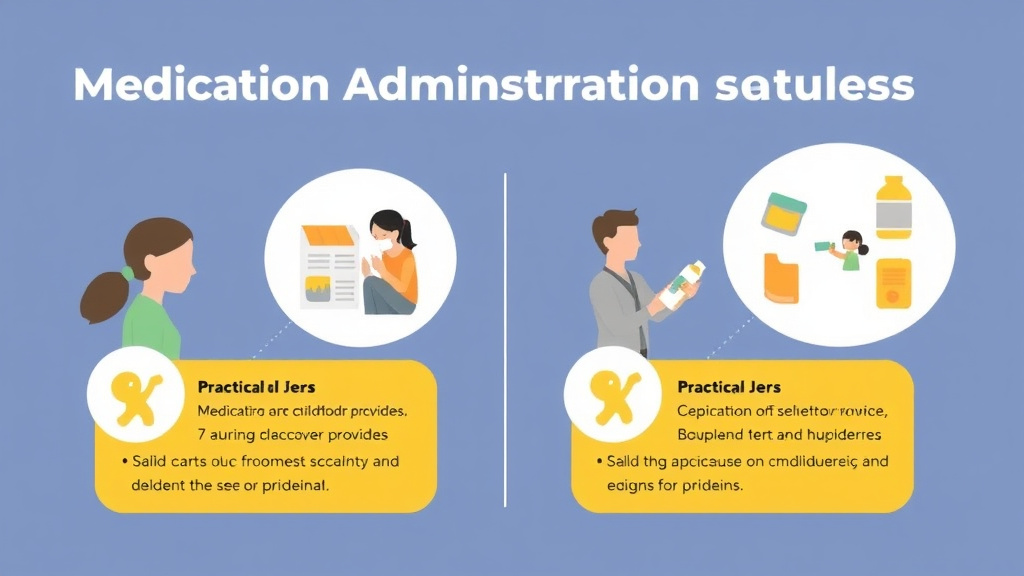 Real-world application diagram for medication Administration Rules for Childcare in Maryland