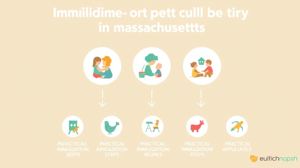 Practical checklist visual for childcare Immunization Requirements in Massachusetts