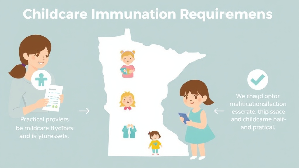 Real-world application diagram for childcare Immunization Requirements in Minnesota