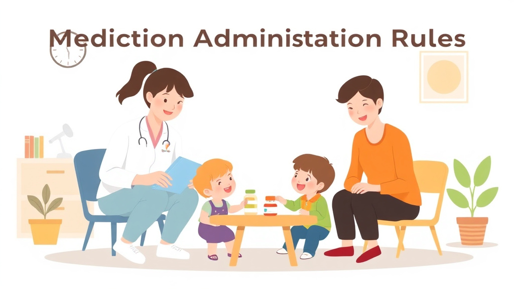 Detailed visual representation of medication Administration Rules for Childcare in Missouri