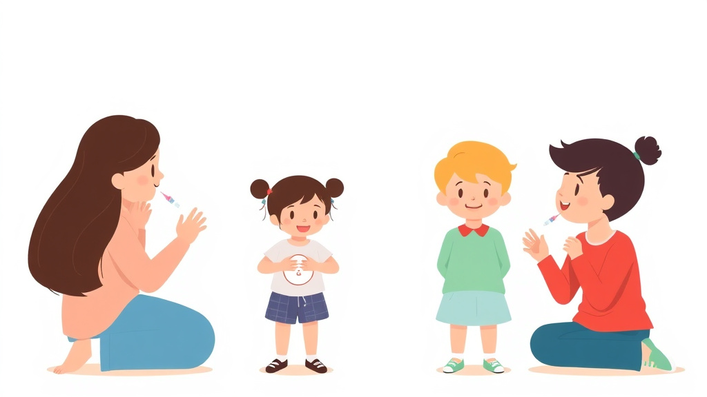 Visual overview of childcare Immunization Requirements in Montana with key concepts highlighted