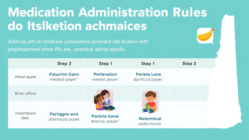 Real-world application diagram for medication Administration Rules for Childcare in New Hampshire