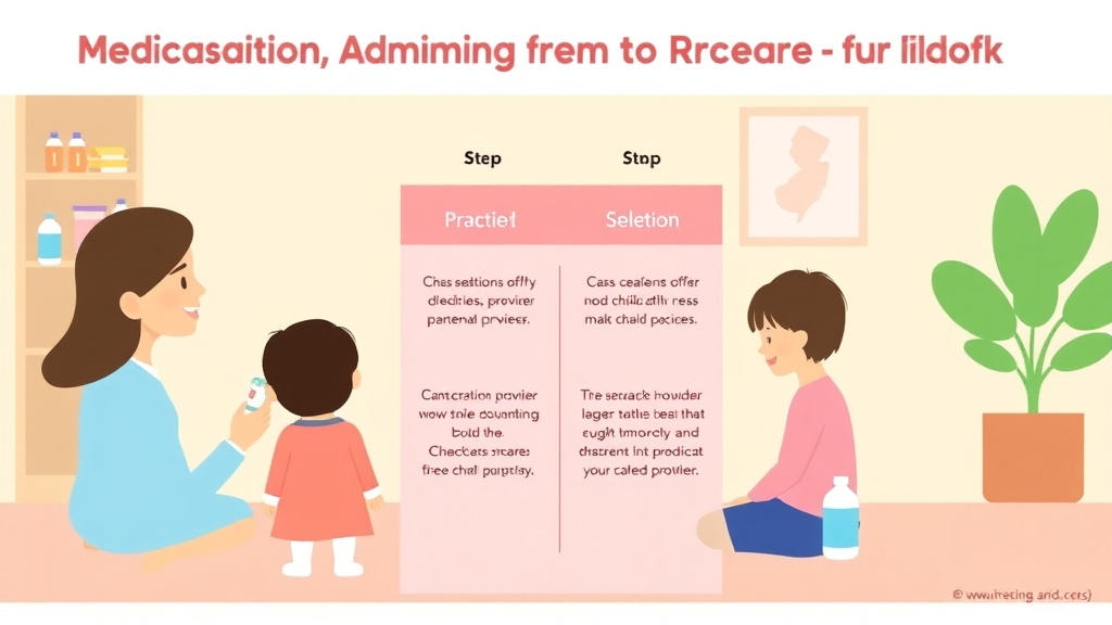 Step-by-step visual guide for implementing medication Administration Rules for Childcare in New Jersey
