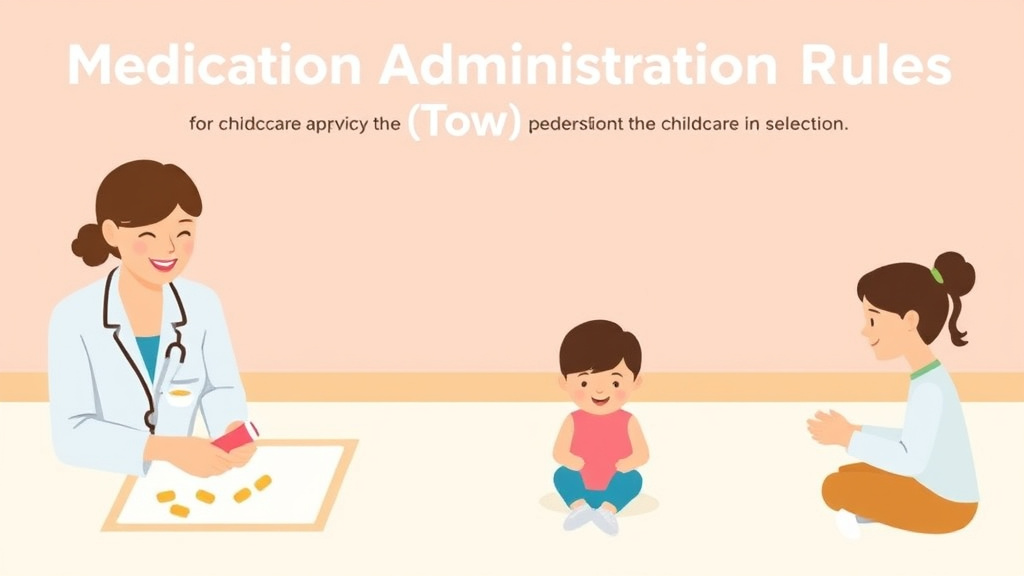 Practical workflow diagram for medication Administration Rules for Childcare in New York