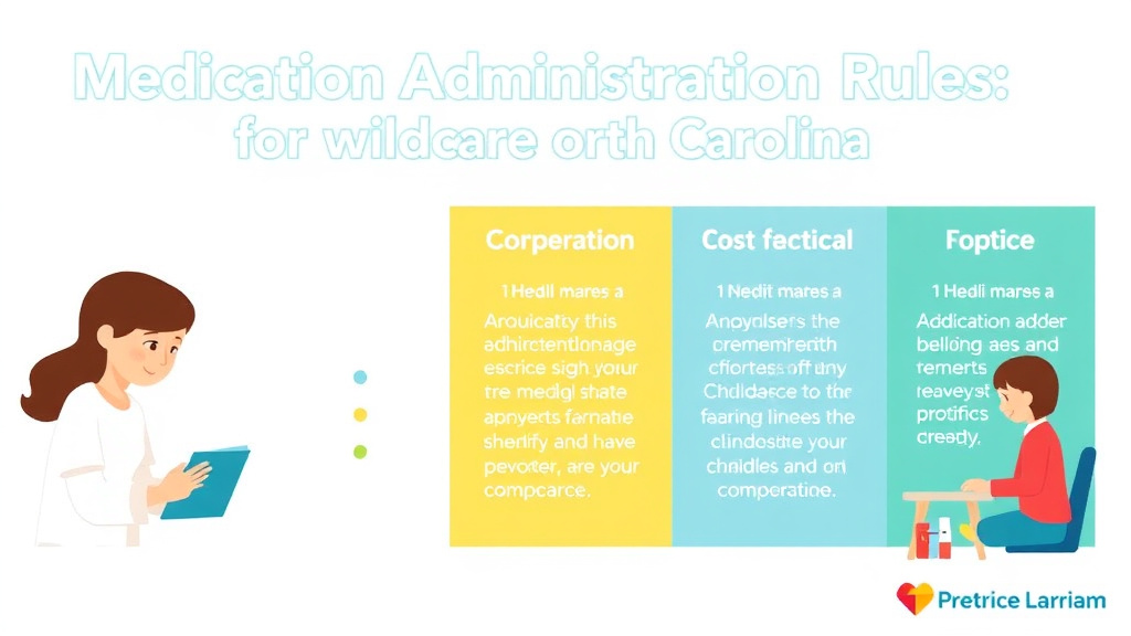 Practical checklist visual for medication Administration Rules for Childcare in North Carolina