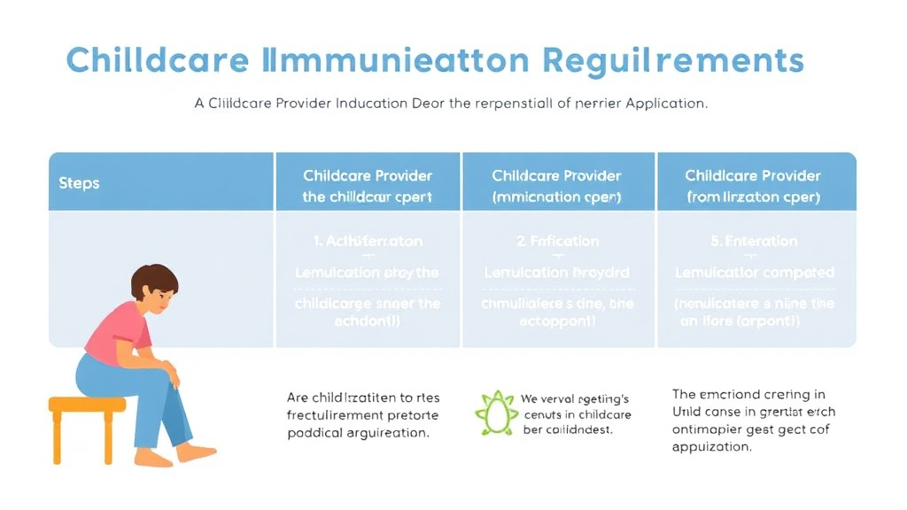 Practical workflow diagram for childcare Immunization Requirements in Ohio