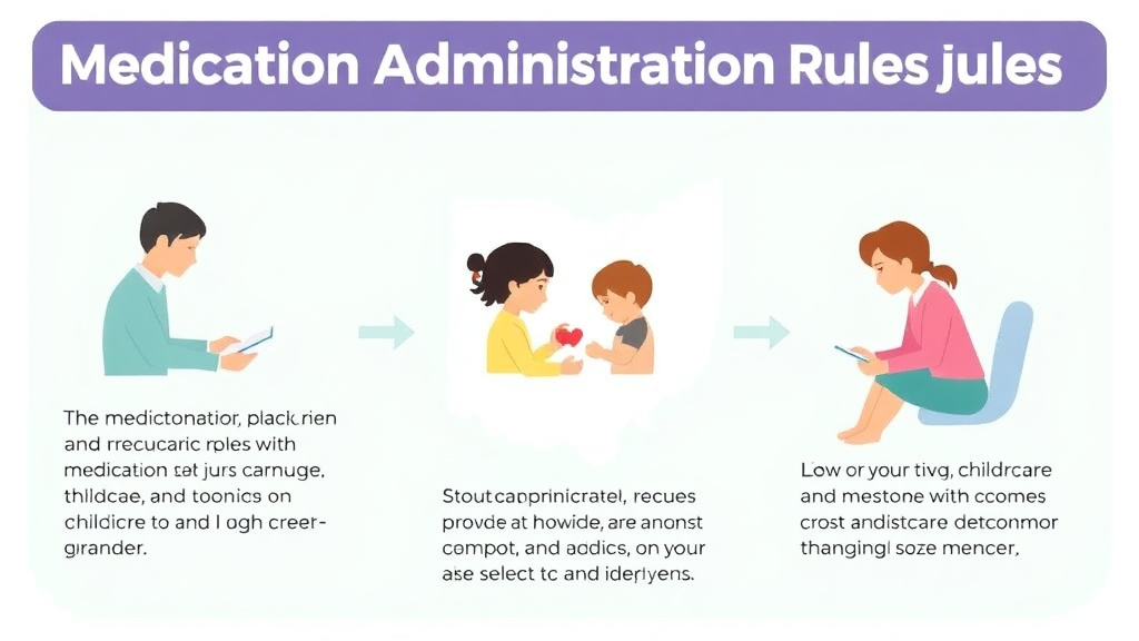 Real-world application diagram for medication Administration Rules for Childcare in Ohio