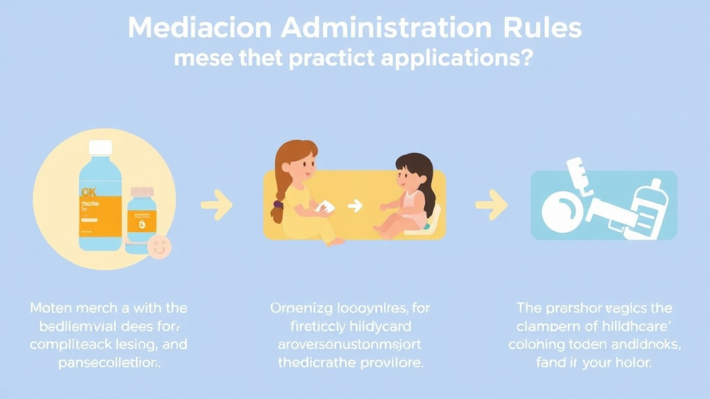 Step-by-step visual guide for implementing medication Administration Rules for Childcare in Oklahoma