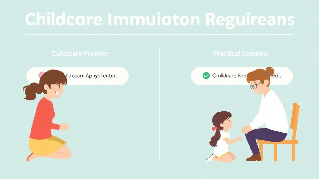 Practical checklist visual for childcare Immunization Requirements in Oregon