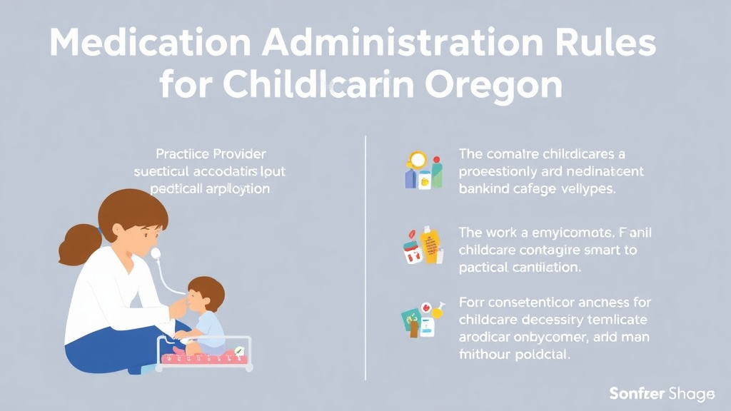 Implementation roadmap for medication Administration Rules for Childcare in Oregon with actionable steps