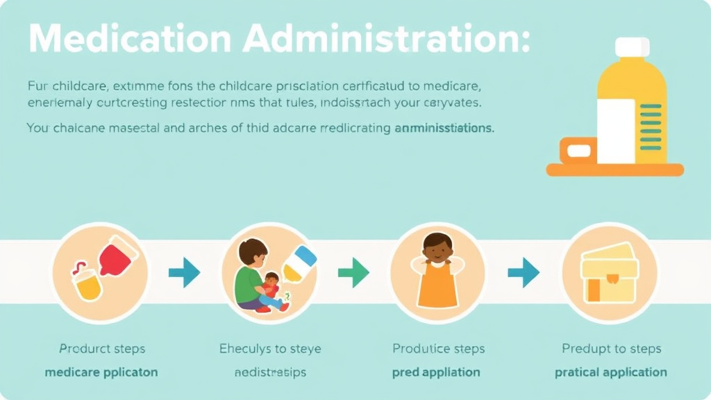 Process flow illustration for putting medication Administration Rules for Childcare in Pennsylvania into action
