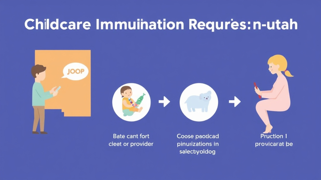 Hands-on guide visualization for childcare Immunization Requirements in Utah