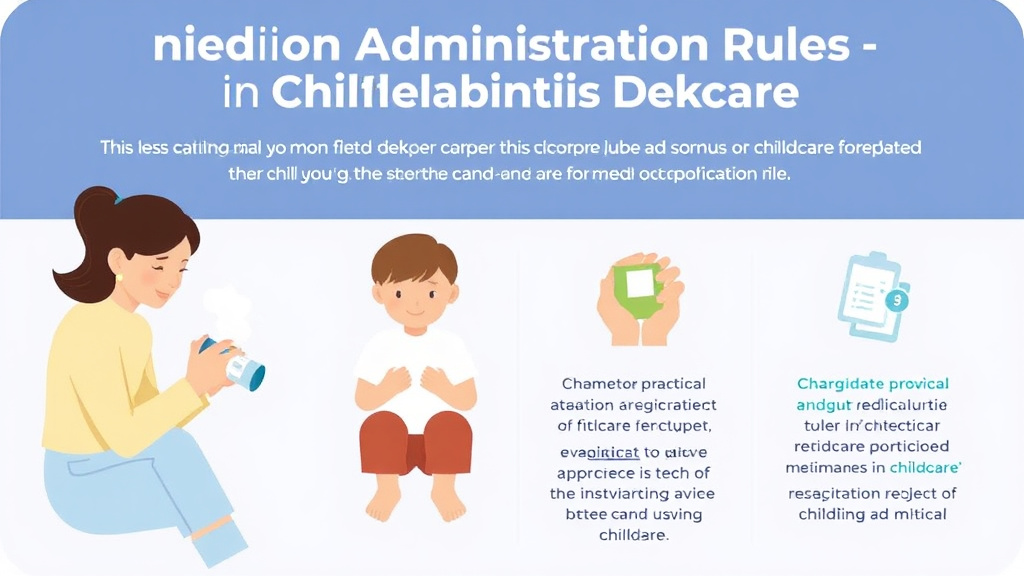 Hands-on guide visualization for medication Administration Rules for Childcare in Vermont