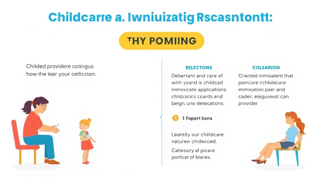 Practical workflow diagram for childcare Immunization Requirements in Wyoming