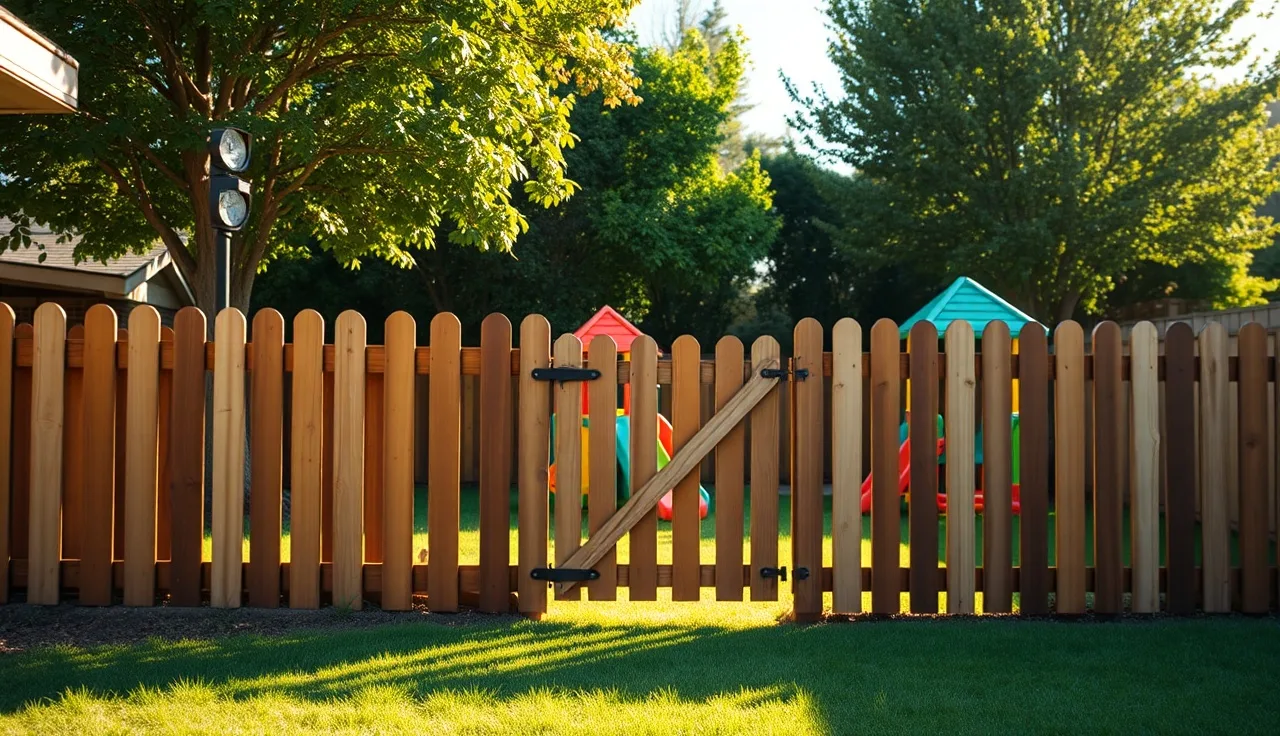 Fenced California backyard play area for a licensed home daycare
