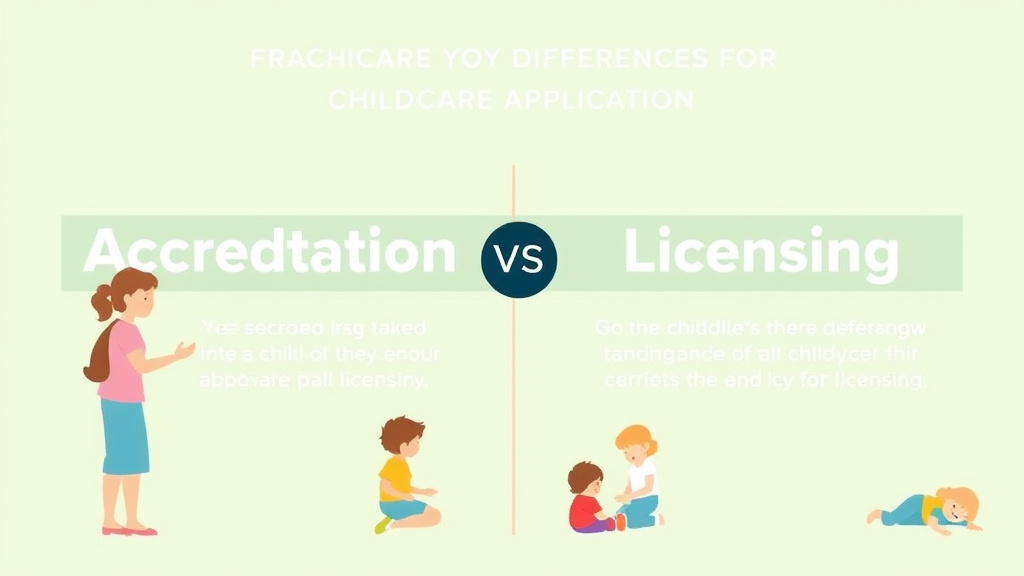 Practical checklist visual for childcare Accreditation vs Licensing: Key Differences