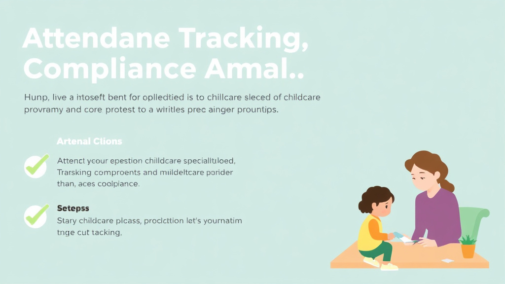 Hands-on guide visualization for attendance Tracking Compliance for Childcare Programs
