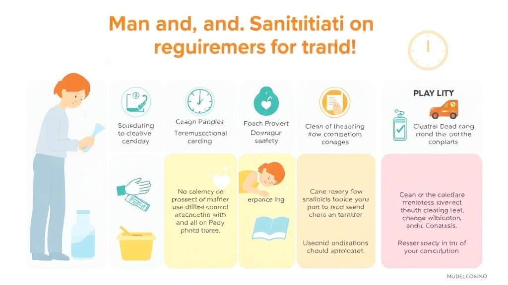 Step-by-step visual guide for implementing cleaning and Sanitation Log Requirements for Childcare