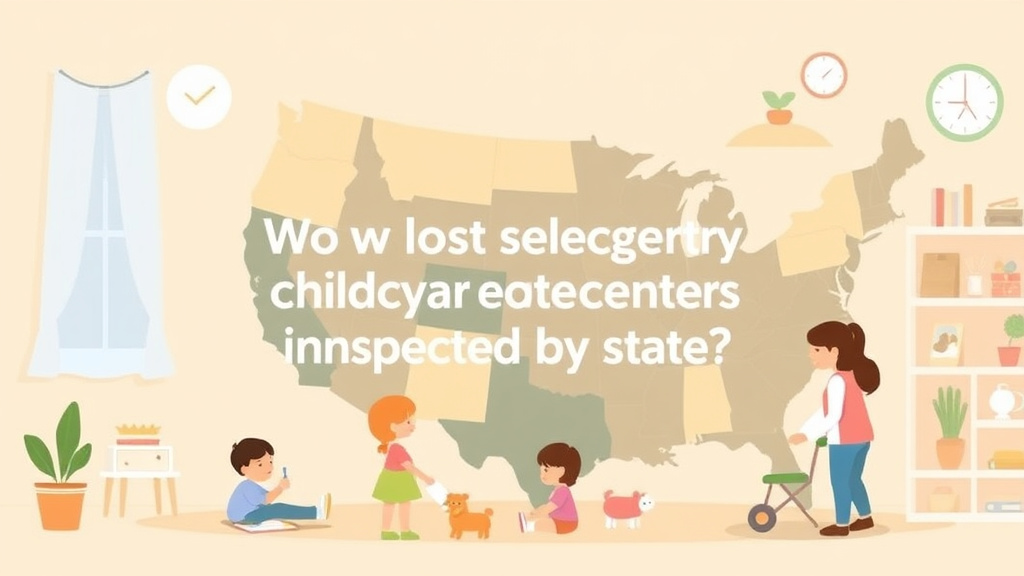 Illustration breaking down the fundamentals of how Often Are Childcare Centers Inspected by State
