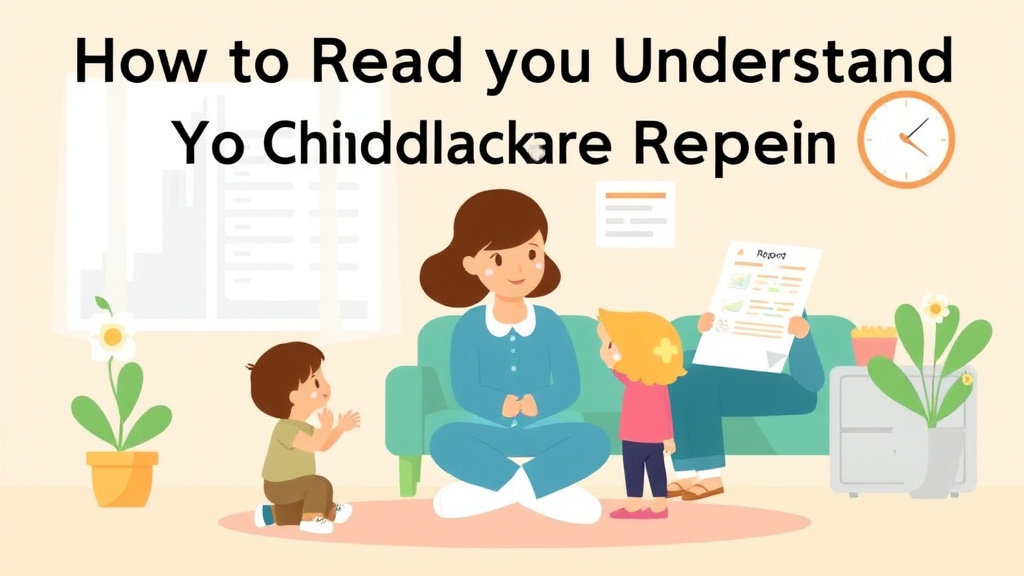 A professional illustration depicting read and Understand Your Childcare Inspection Report