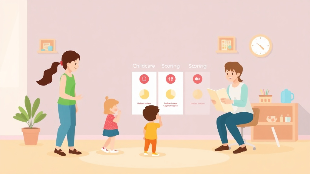 Visual overview of childcare Inspection Scoring Systems with key concepts highlighted