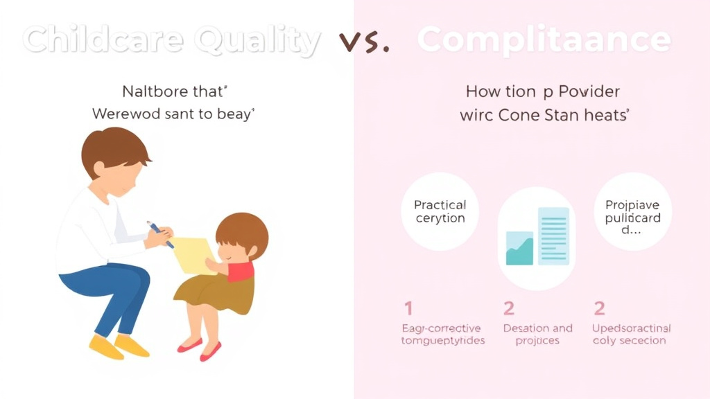 Real-world application diagram for childcare Quality vs Compliance: Meeting Both Standards