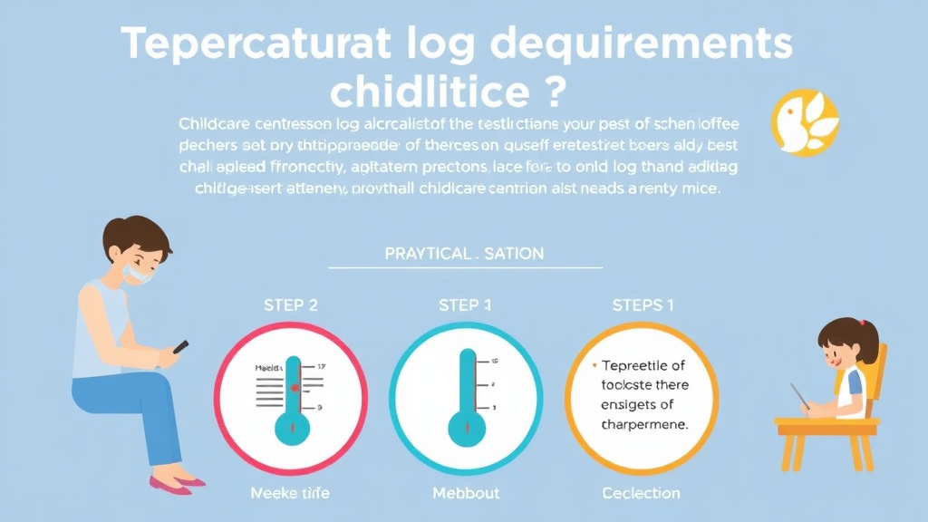 Process flow illustration for putting temperature Log Requirements for Childcare Centers into action