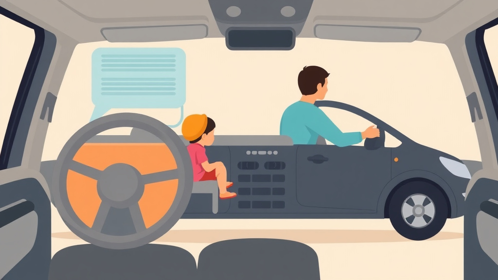 Educational graphic covering the essentials of vehicle Inspection Requirements for Childcare Transportation