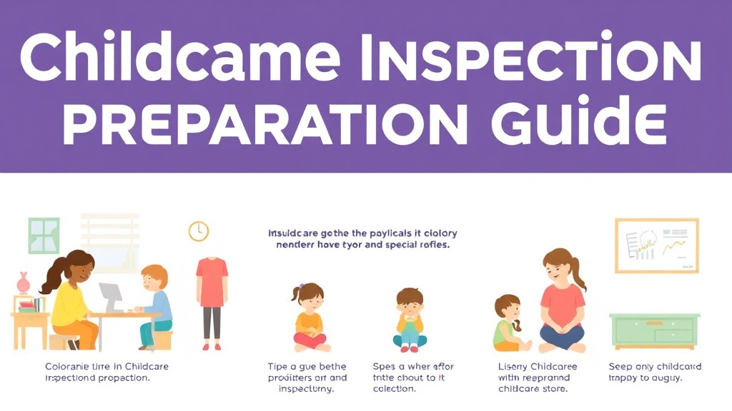 Action-oriented illustration showing how to apply childcare Inspection Preparation Guide for Colorado