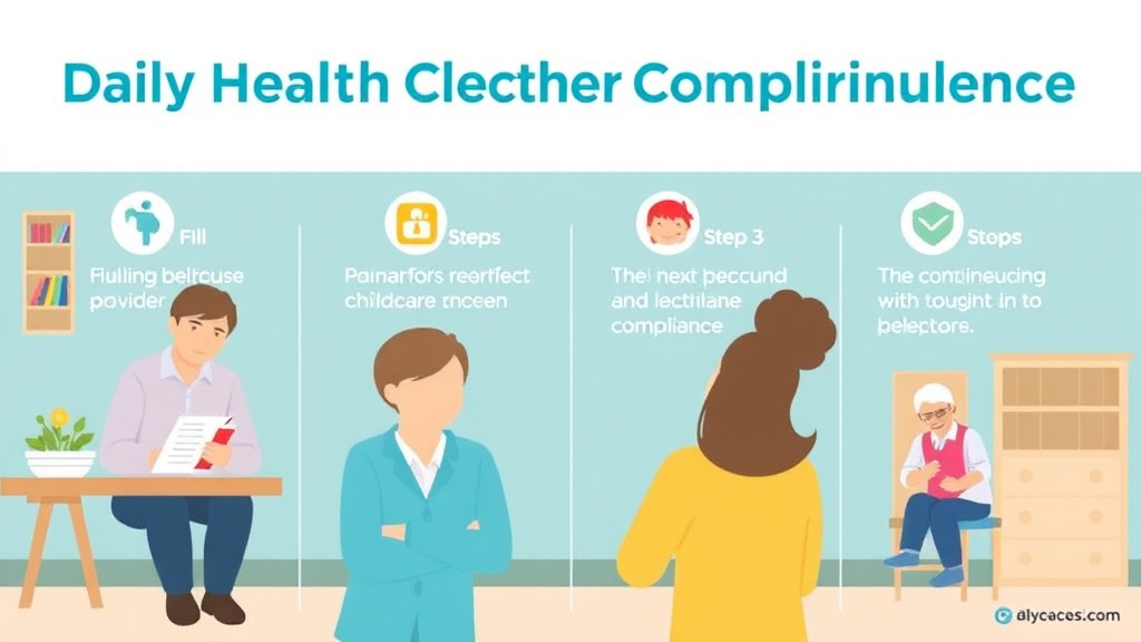Step-by-step visual guide for implementing daily Health Check Compliance in Childcare Centers