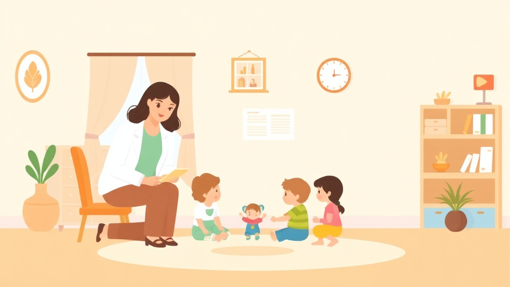 A professional illustration depicting childcare Inspection Preparation Guide for Delaware
