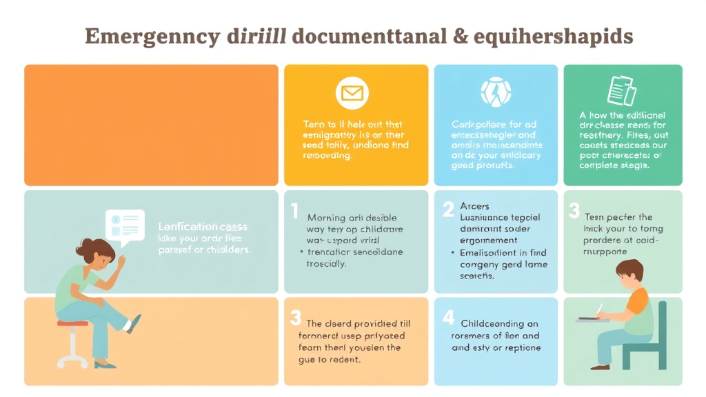 Practical checklist visual for emergency Drill Documentation Requirements for Childcare