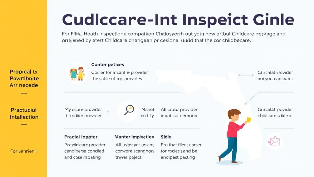 Process flow illustration for putting childcare Inspection Preparation Guide for Florida into action