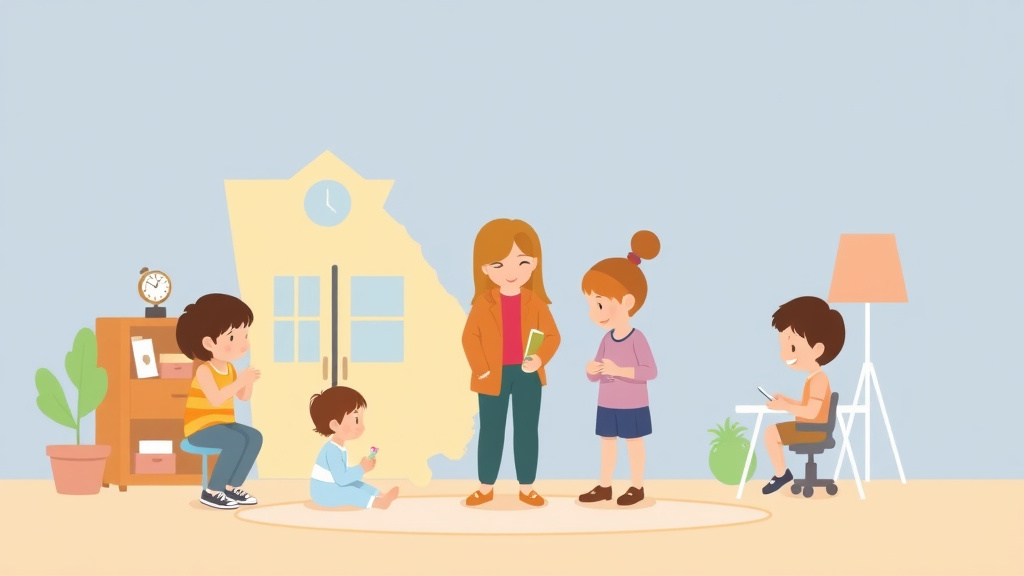 A professional illustration depicting childcare Inspection Preparation Guide for Georgia