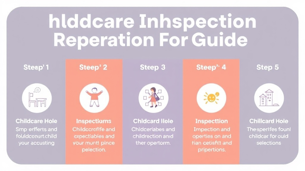 Action-oriented illustration showing how to apply childcare Inspection Preparation Guide for Hawaii