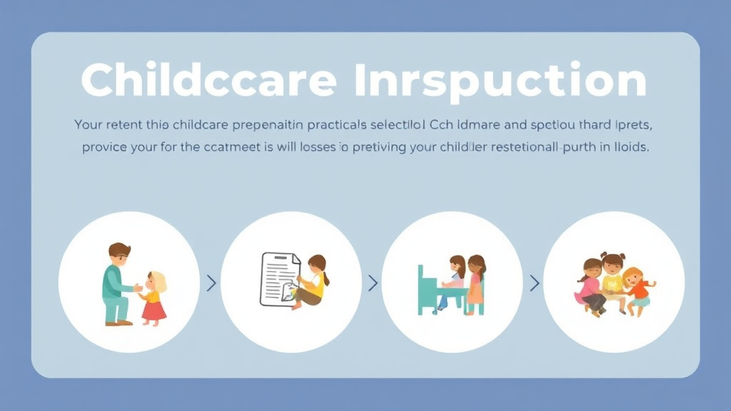 Real-world application diagram for childcare Inspection Preparation Guide for Illinois