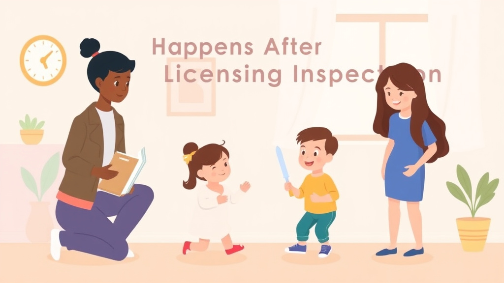 Detailed visual representation of what Happens After a Childcare Licensing Inspection