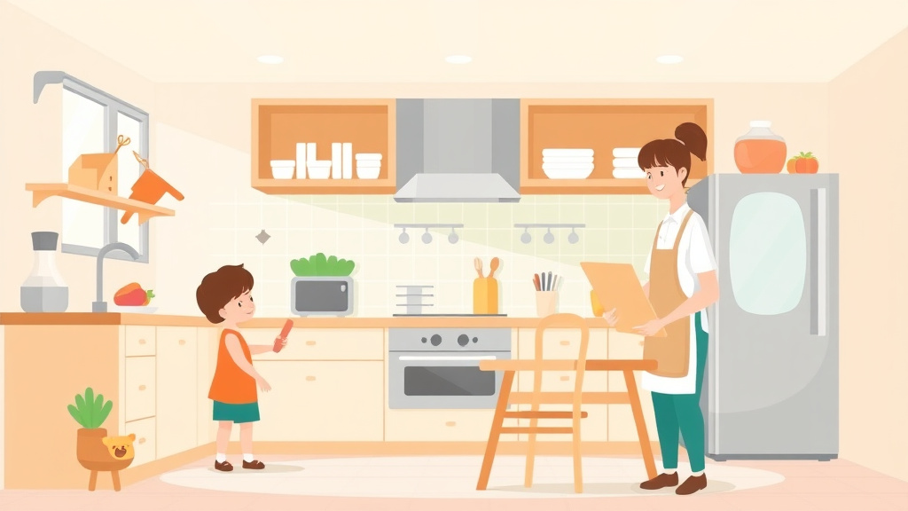 Detailed visual representation of kitchen and Food Service Inspection Preparation for Childcare