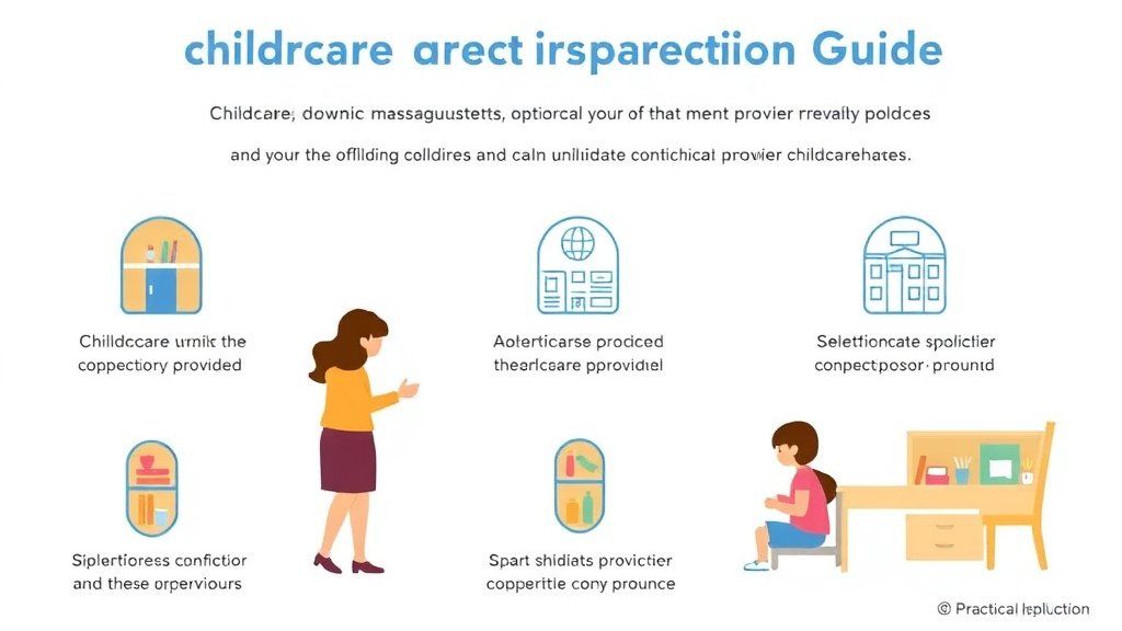 Real-world application diagram for childcare Inspection Preparation Guide for Massachusetts