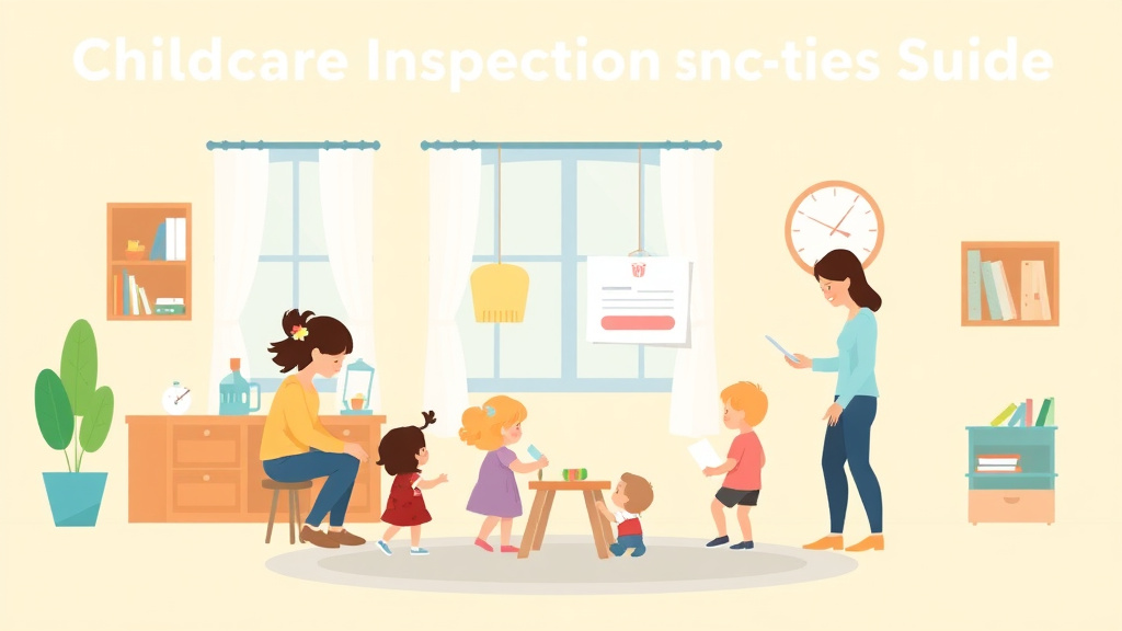 Visual overview of childcare Inspection Preparation Guide for New Hampshire with key concepts highlighted
