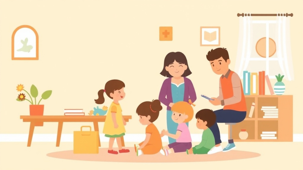 Visual overview of childcare Inspection Preparation Guide for New Jersey with key concepts highlighted