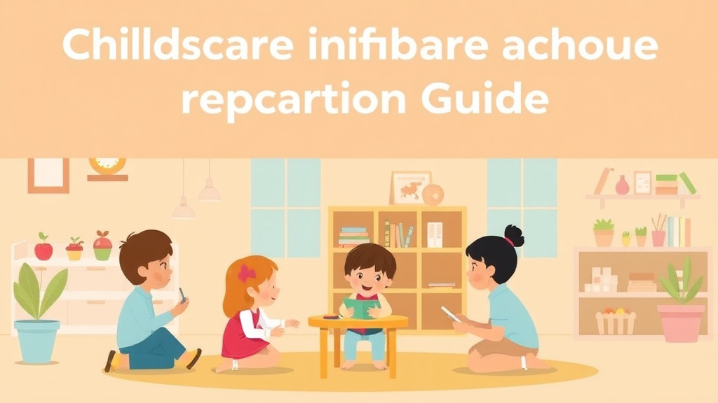 A professional illustration depicting childcare Inspection Preparation Guide for North Carolina