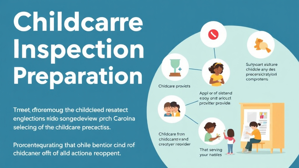 Process flow illustration for putting childcare Inspection Preparation Guide for North Carolina into action