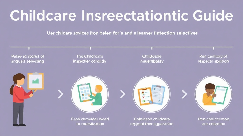 Process flow illustration for putting childcare Inspection Preparation Guide for Oklahoma into action