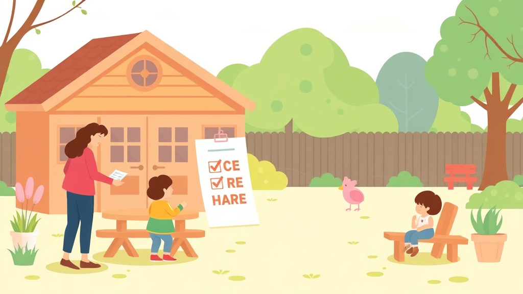 An informative visual explaining outdoor Area Inspection Checklist for Childcare for beginners and professionals