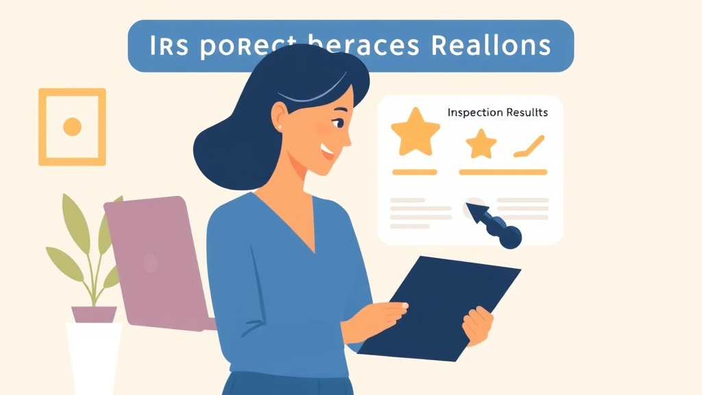 Clear illustration of communicating Inspection Results to Parents with supporting details