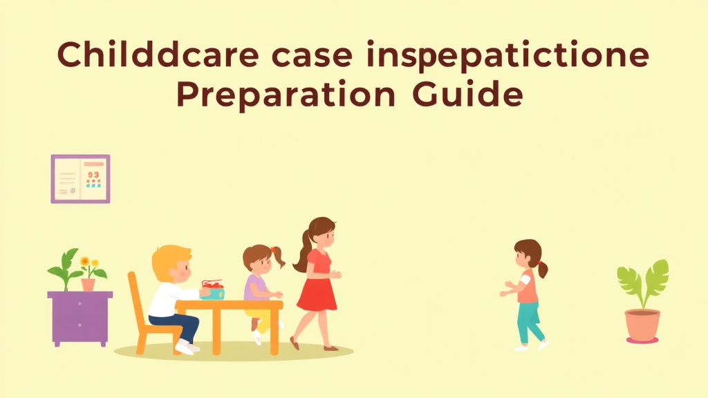 Clear illustration of childcare Inspection Preparation Guide for Rhode Island with supporting details