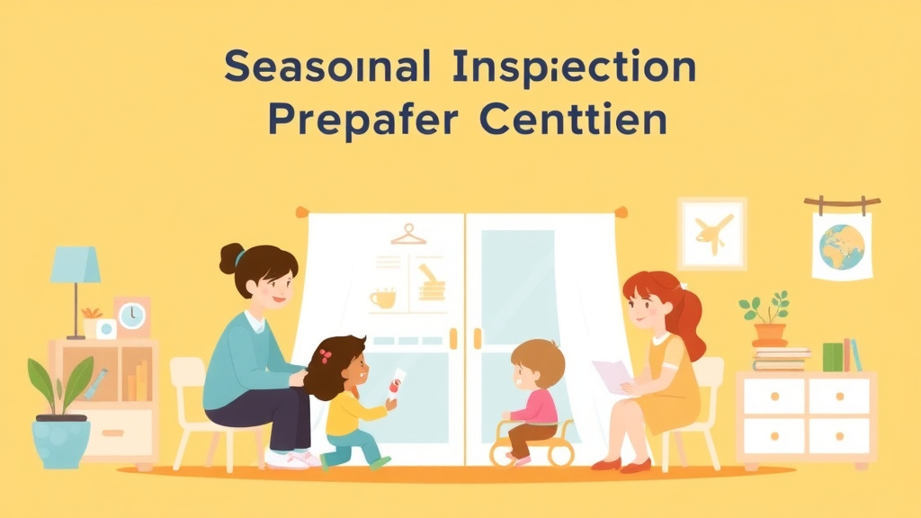 Conceptual diagram showing how seasonal Inspection Preparation for Childcare Centers works in practice